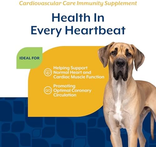 NaturVet Cardiovascular Support Dog Supplement Plus Taurine - 60 Count