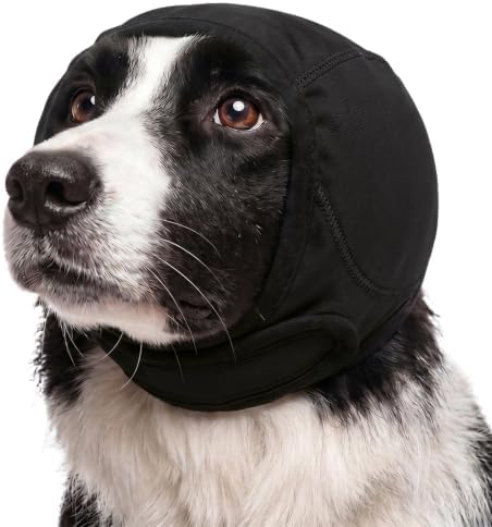 Allroaring Ear Muffs Noise Protection for Dog Grooming Bathing, Black M