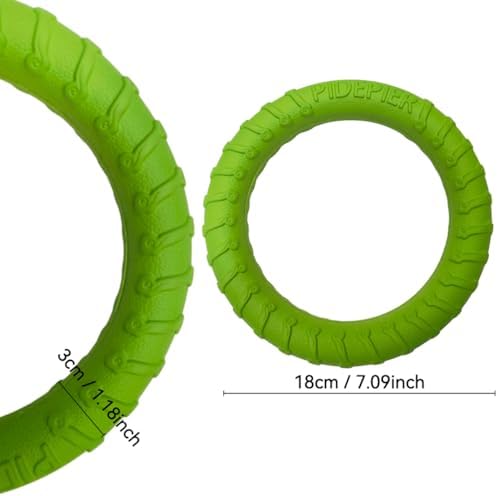 Dog Tug Toy, Dog Pull Ring Toy, Lightweight EVA Fitness Ring - Interactive Floating Fetch Toy for Dogs - Durable Soft Training Ring for Puppy & Active Dogs - Professional All-Terrain Pet Toy (Purple)