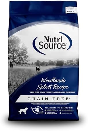 NutriSource Grain Free Woodland Select Dog Food, Multi-Protein, 4lb