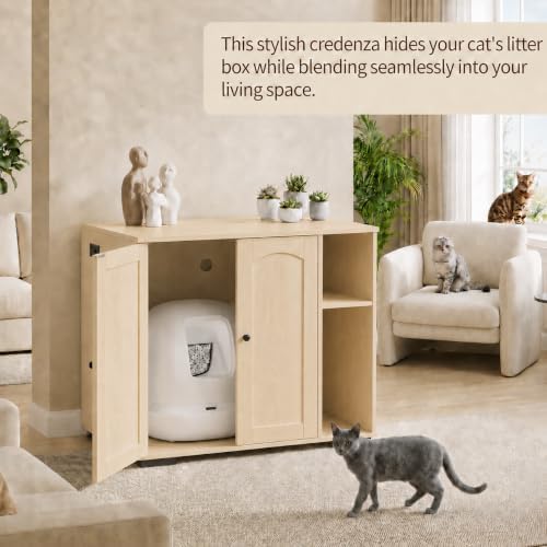 Garvee Cat Litter Box Enclosure, Large Cat House