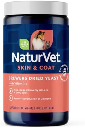 NaturVet Brewers Dried Yeast Formula with Garlic Flor Dogs & Cats - 1 lb