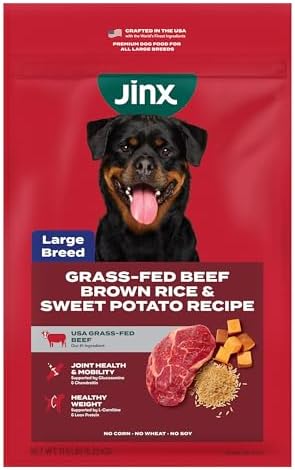 Jinx Dry Dog Food, Large Breed - Beef, Brown Rice & Sweet Potato, 11.5lb