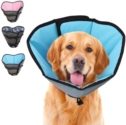 Soft Dog Cone Collar for Large Dogs After Surgery Adjustable
