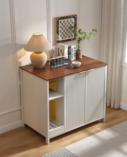 Forest Gravity Extra Large Litter Box Cabinet for Self-Cleaning Litter Box