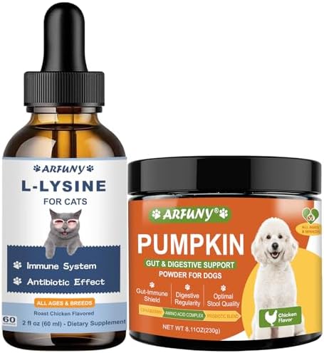 Cat Lysine Drops & Dog Pumpkin Powder