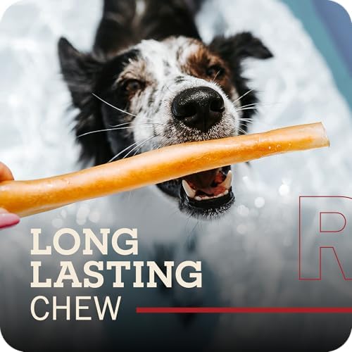 Redbarn X-Large Collagen Sticks Natural Beef Dog Treats 25-Pack - High-Protein Digestible Chews with Glucosamine & Chondroitin for Joint Support, Dental Health & Mobility Enhancement