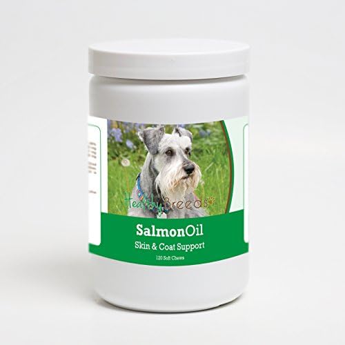 Healthy Breeds Miniature Schnauzer Salmon Oil Soft Chews 120 Count