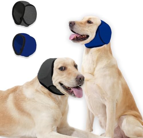 Dog Ear Cover & No Shake Ear Wraps for Hematoma,Bathing,Grooming