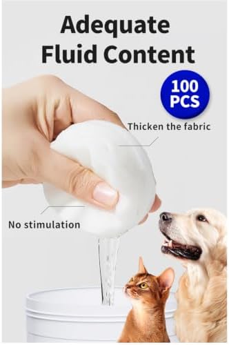 Pet Eye Cleaning Wipes, for Dog&cat Eye Cleaning Care, 100 Pieces