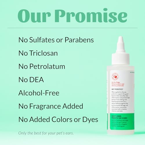 SKOUT'S HONOR Probiotic Cat Ear Cleaner, 4 oz