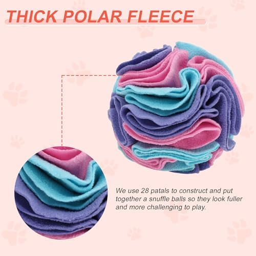 Snuffle Ball for Dogs, Interactive Dog Toys, Blue, Small