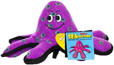 TUFFY® 2 Pack Octopus Turtle Ultra Durable Plush Dog Toys