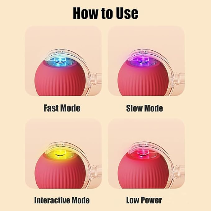 2025 New Electric Dog Ball Toy,360° Smart Automatic Interactive Rolling Dog Ball, Smart Pet Toy Ball,Interactive Toys,Gift for Kids（Yellow