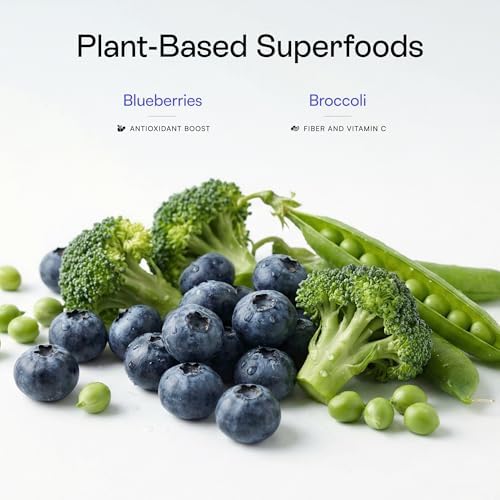 PawCo Fresh Dog Food – Supports Energy, Digestion & Overall Health – Blueberry Recipe with Spinach, Carrots, Flaxseed, Antioxidants & Probiotics – GreenBites – Pack of 8 x 17oz