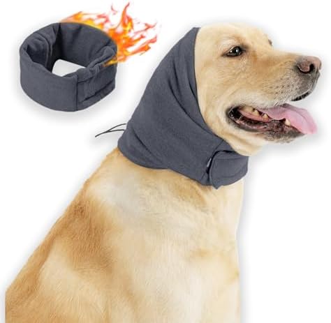 Ear Muffs for Dogs,Calming Hoodie Thunder Head Wrap