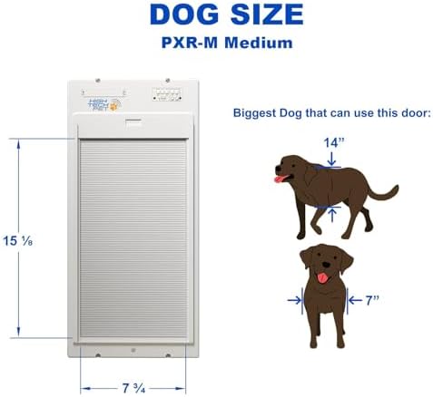 Power Pet Smart Roll Up Automatic Dog Door, WiFi (Medium,Patio - 92½-96)