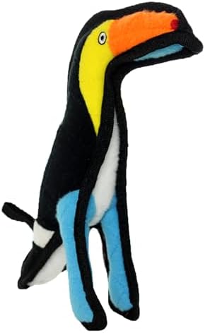 TUFFY®5 Pack Jr Duck, Microfiber Duck, Triceratops, Toucan & Piggy Dog Toys