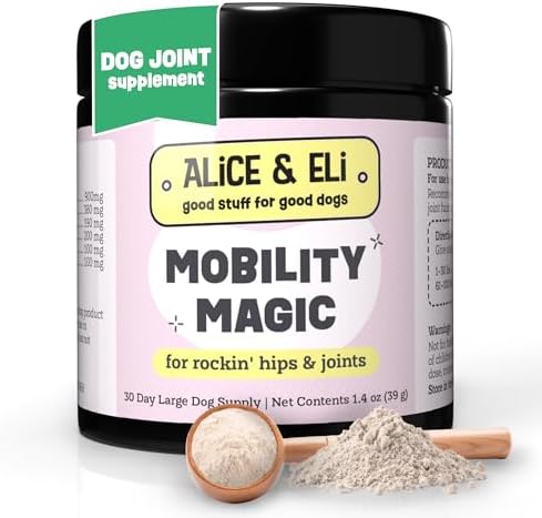 Alice & Eli Mobility Magic - Hip & Joint Supplement for Dogs - Supports Mobility with Chondroitin, Collagen, Hyaluronic Acid & Cat's Claw