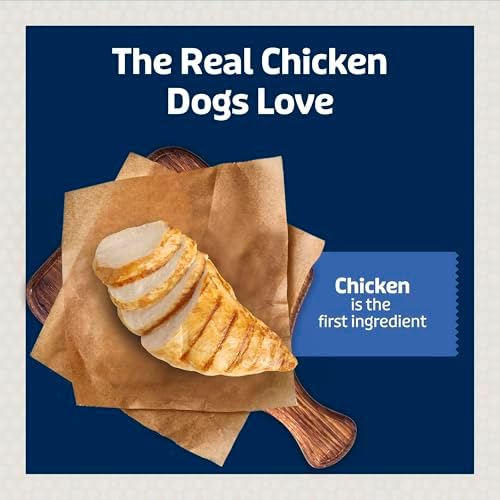 Blue Buffalo Jumbo Bits, Soft & Chewy Anytime Treats, Chicken Recipe, Natural Dog Treats Mineral Enhanced for Flavor, 11 oz. Bag (Pack of 6)