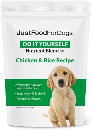 JustFoodForDogs Nutrient Blend, Dog Multivitamin Mix for Homemade Dog Food