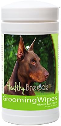 Healthy Breeds Doberman Pinscher Grooming Wipes 70 Count