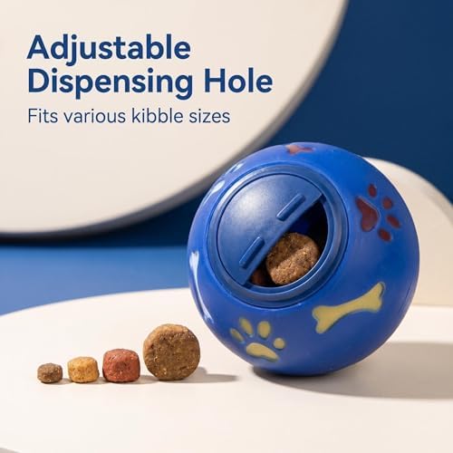Adjustable Dog Treat Dispensing Toy, 1, Blue