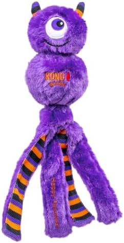 KONG Halloween Wubba Dog Toy with Squeaker & Tails (Monster, Large)