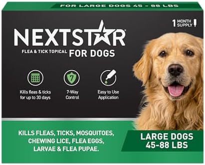 NextStar Flea & Tick Topical Dogs Large, 7-Way, 1-Month