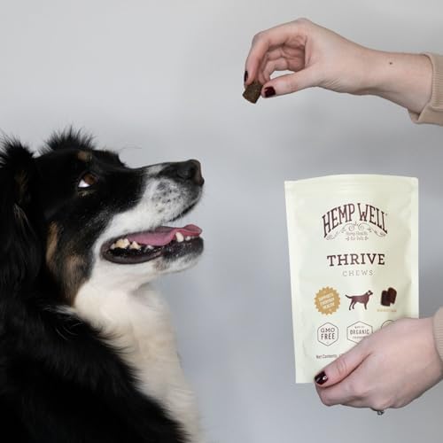 Hemp Well Thrive Dog Soft Chews with Organic Hemp, Omega 3 & 6, 30 Count