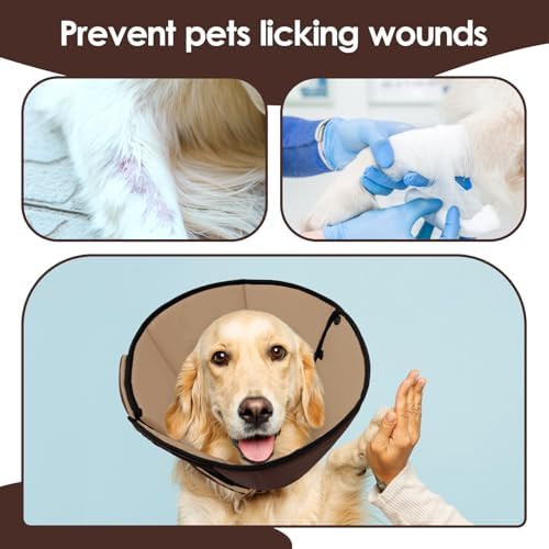 Soft Dog Cone for Large Dogs, Cone for Dog to Stop Licking