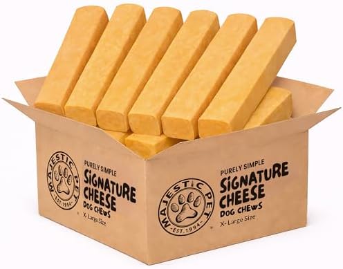Majestic Pet Himalayan All-Natural Cheese Dog Chews - Long Lasting Dental Chew for Dogs - Healthy Pet Treats with Beneficial Ingredients (Dental & Bone Support, XL, 20 Pack)