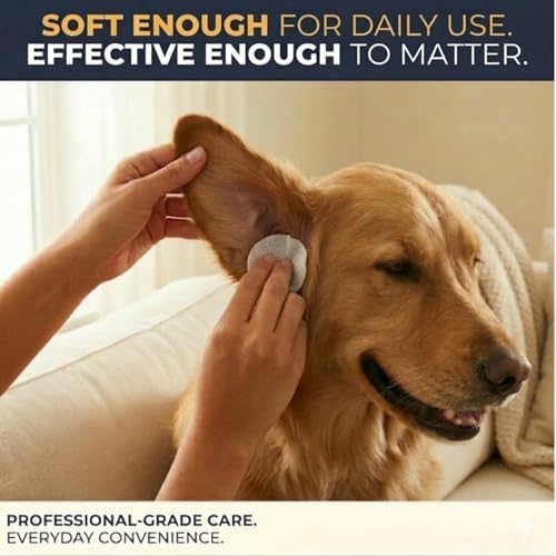 Smiling Paws Otic Cleanser Ear Wipes for Dogs, 100 Count