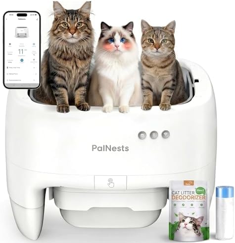 Self Cleaning Cat Litter Box, Open Top Automatic Litter Box