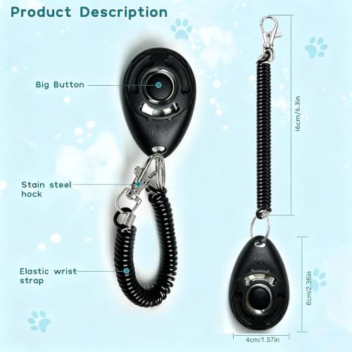 Dog Training Clicker - Wrist Strap | Button Pet Trainer