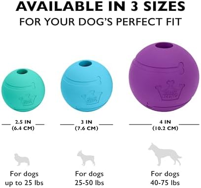 Chew King Fetch Balls Extremely Durable Natural Rubber Toy Pack of 3 - 3 inch Balls (CM-0263-CS01)