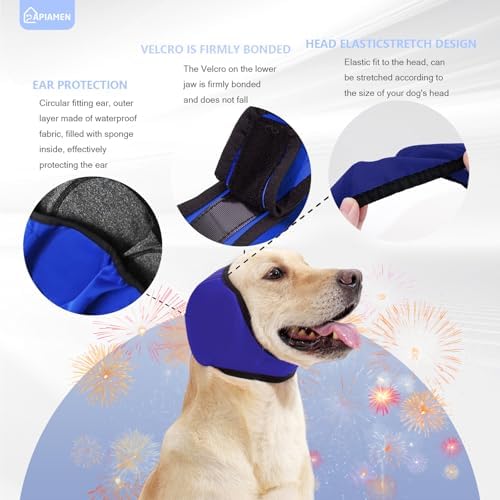 Dog Ear Cover & No Shake Ear Wraps for Hematoma,Bathing,Grooming