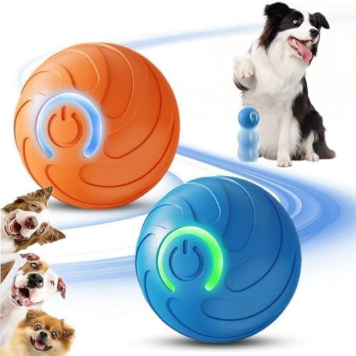 2 Packs Smart Jumping Ball for Dogs,2025 New Vibrating DogBall, Smart Jumping Ball DogToy, Interactive DogBall, Shaky BallToy for Dogs, BouncingBall for Dog, for Small Medium Large Dog