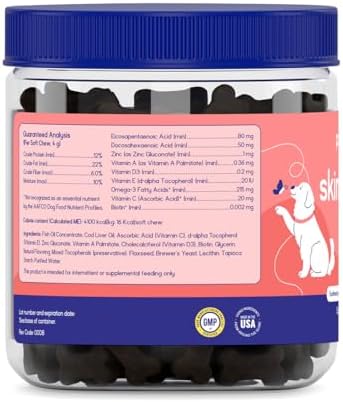 PupGrade Skin & Coat Supplement for Dogs, Duck Flavor – 360 Soft Chews