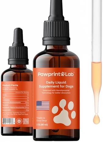 Dog Longevity Supplement NAD+ & NMN - Joint Health, Vitality & Healthy Aging - Nano liposomal Technology - Easy to Give Every Day - Better Absorption - Resveratrol - CoQ10