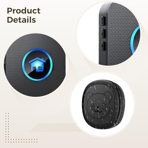 Smart Wireless Dog Doorbell with 3 Waterproof Transmitters, 2 Receivers, 984Ft Range, Easy Installation Dog Training Bells for Potty Training