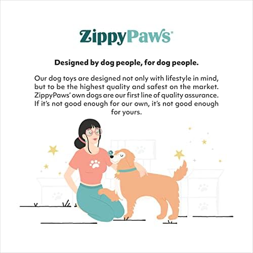 ZippyPaws Donutz No Stuffing Dog Toys to Keep Them Busy - Rainbow Donut