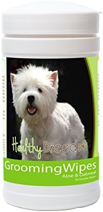 Healthy Breeds West Highland White Terrier Grooming Wipes 70 Count