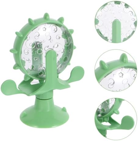 Ipetboom Interactive Pet Treats Dispenser Toy: 360 Degree Rotating Windmilt Feeding Windmill Dispenser Interactive Slow Food Toy for Cats and Dogs Enhances Iq Relieves Promotes Healthy Eating