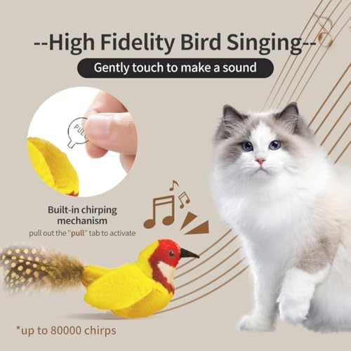 Interactive Cat Toys for Indoor Cats,Catnip and Feather,2Pcs