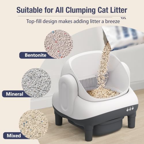 Automatic Self-Cleaning Cat Litter Box for Multi Cat,Triple Safety,Quiet