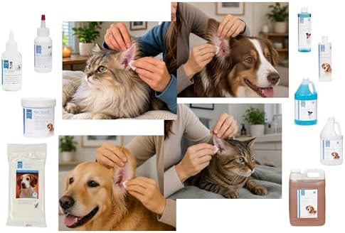 PUREPET Professional Dog Cat Ear Cleaners Choose Wipes Powder Medicated or Alcohol Free