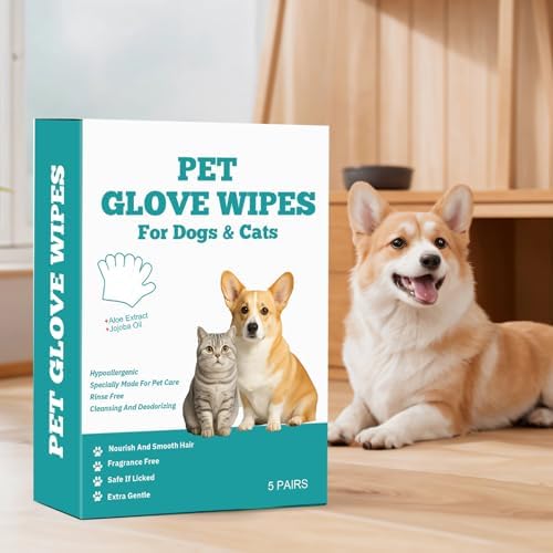 Cleaning Glove for Dog Pet Bathing Grooming Glove Wipes
