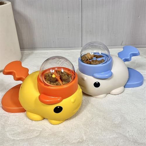 Dog Treats Dispenser Toy Fish Design Press Food Feeders Encourages Exercise and Reduces Boredom for Pet Cats Mental Pet Treats Feeders