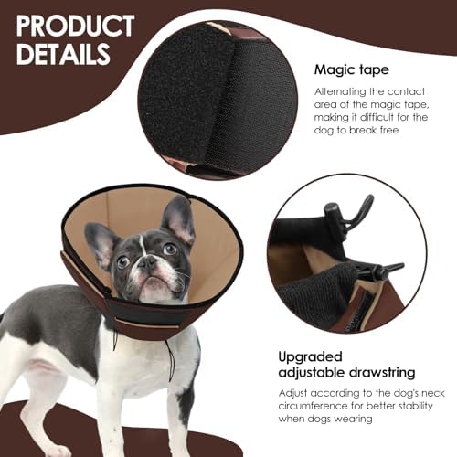 Soft Dog Cone for Large Dogs, Cone for Dog to Stop Licking